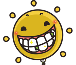 Summer sun sticker #11810676