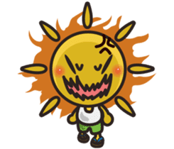 Summer sun sticker #11810679