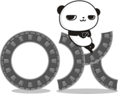 Nice guy Panda sticker #11812031