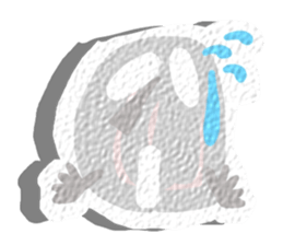 Strange reaction.(English) sticker #11812187