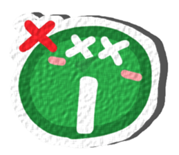 Strange reaction.(English) sticker #11812199