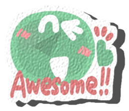 Strange reaction.(English) sticker #11812201