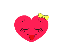 Animation of the Heart Girl sticker #11812458
