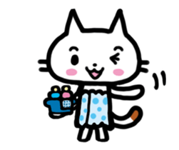 "MAYUNEKO" The cats with eyebrows!2 sticker #11813038