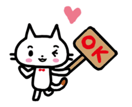 "MAYUNEKO" The cats with eyebrows!2 sticker #11813051