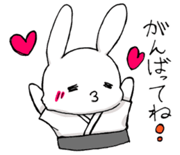 kyudou hakama rabbit sticker #11813199