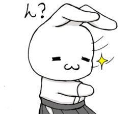 kyudou hakama rabbit sticker #11813210