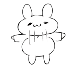 kyudou hakama rabbit sticker #11813214