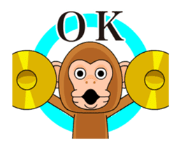 Cymbal monkey/Animated sticker #11813756