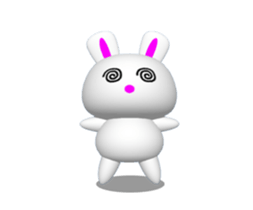 Punyo-punyo rice cake rabbit Animation sticker #11813792