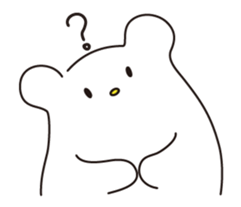 Simple moving bear sticker #11814159