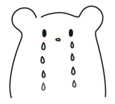 Simple moving bear sticker #11814162