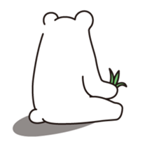 Simple moving bear sticker #11814177