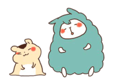 yuruyuru Hamster and animal sticker #11814260