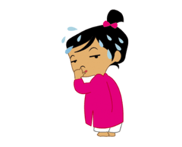 Lovely Long-Dressed Girl sticker #11814390