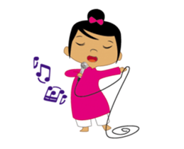 Lovely Long-Dressed Girl sticker #11814392