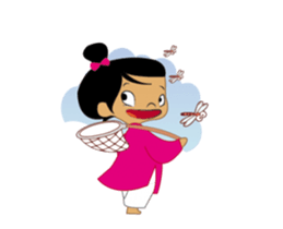 Lovely Long-Dressed Girl sticker #11814396