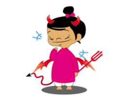 Lovely Long-Dressed Girl sticker #11814398