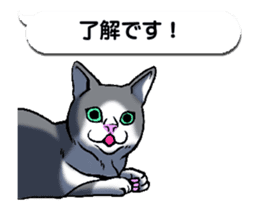 Animated Sticker!!Cats love balloon sticker #11814537