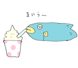 Surreal and Funny fish sticker #11815212