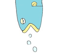 Surreal and Funny fish sticker #11815217