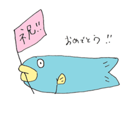 Surreal and Funny fish sticker #11815218