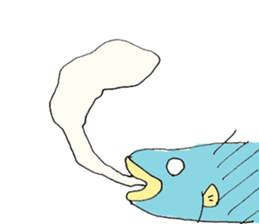 Surreal and Funny fish sticker #11815222