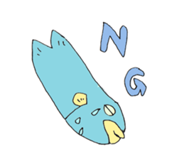 Surreal and Funny fish sticker #11815224