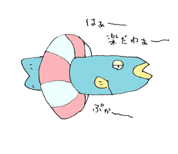 Surreal and Funny fish sticker #11815226