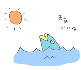 Surreal and Funny fish sticker #11815227