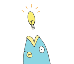 Surreal and Funny fish sticker #11815229