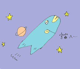 Surreal and Funny fish sticker #11815235