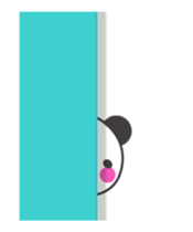 Onomatopoetic word panda - Animated! 1 sticker #11815400