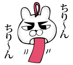 Manly rabbit Slightly sticker #11816299