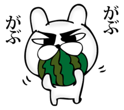 Manly rabbit Slightly sticker #11816301