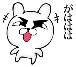 Manly rabbit Slightly sticker #11816302