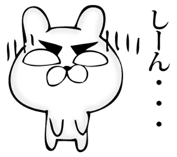 Manly rabbit Slightly sticker #11816304