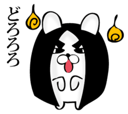 Manly rabbit Slightly sticker #11816305