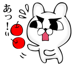 Manly rabbit Slightly sticker #11816306