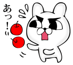 Manly rabbit Slightly sticker #11816306