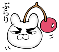 Manly rabbit Slightly sticker #11816308