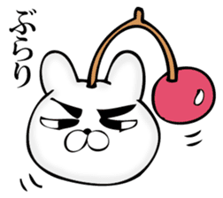 Manly rabbit Slightly sticker #11816308