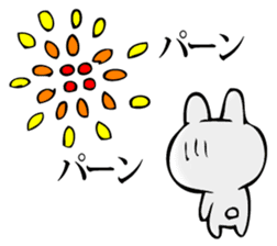 Manly rabbit Slightly sticker #11816311