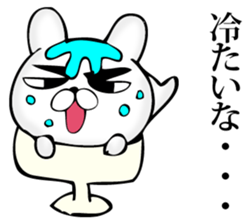 Manly rabbit Slightly sticker #11816313