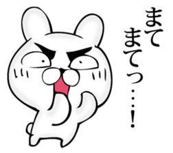 Manly rabbit Slightly sticker #11816316