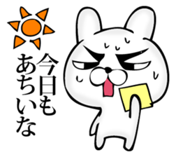 Manly rabbit Slightly sticker #11816318