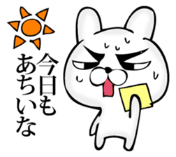 Manly rabbit Slightly sticker #11816318