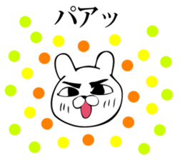 Manly rabbit Slightly sticker #11816323