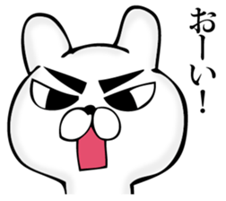 Manly rabbit Slightly sticker #11816327