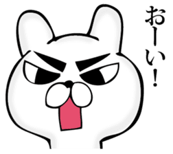 Manly rabbit Slightly sticker #11816327